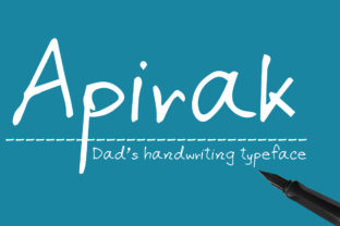 Apirak: A Playful, Legible Handwriting Font for Small Business Brands