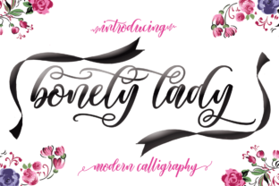 BonetyLady: A Handwritten Script Font That Elevates Digital Branding