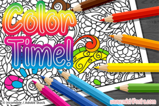 Color Time: A Playful Outline Font for Handmade Creators