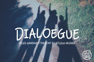 Dialoegue: A Fluid Handwritten Font That Feels Like a Real Conversation