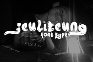 Jeuliteung: A Rough Brush Font That Feels Like a Thoughtful Pause