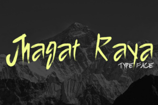 Jhagat Raya: A Hand-Painted Script Font That Commands Attention
