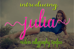 Julia Hand-Painted Script Font for Crafters & Sellers
