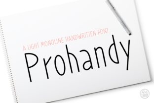 Prohandy: A Light, Legible Handwritten Font for Digital Brands