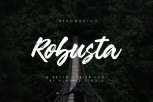 Robusta Font: A Sporty, Confident Script for Small Business Branding