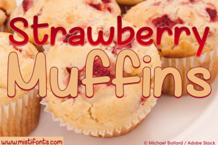 Strawberry Muffins Handwritten Font for Crafters & Sellers