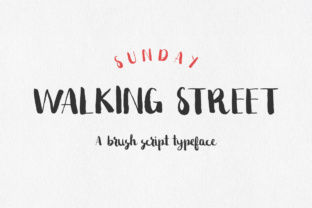 Sunday Walking Street: A Warm, Hand-Painted Script Font for Real Small Business Branding