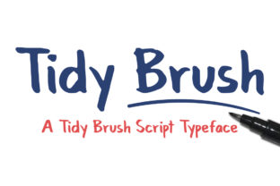 Tidy Brush: A Hand-Drawn Script Font That Sells