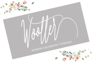 Wootter: A Modern Calligraphy Font for Editorial Design